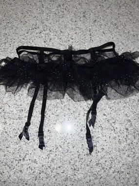 Victorias Secret Very Sexy Garter Tulle Bling Belt